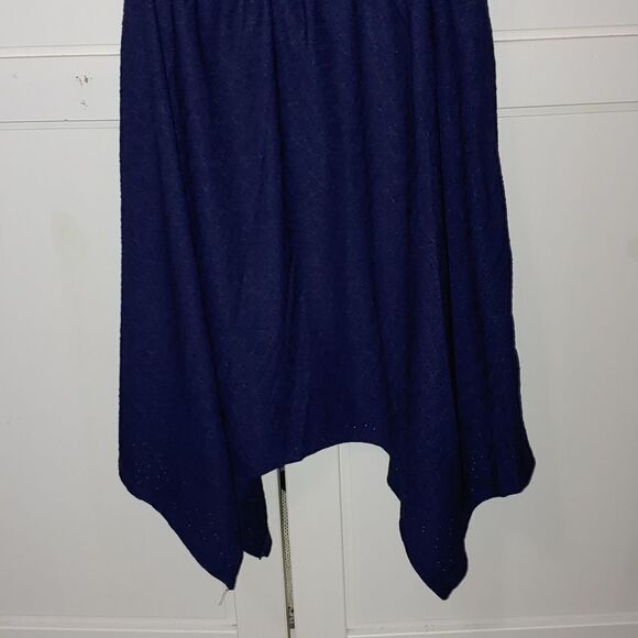 Justice Girls  eyelet hankerchief navy dress SZ 10 - Picture 2 of 7